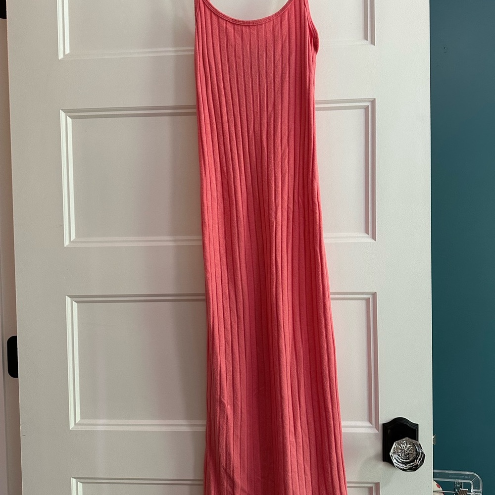 Adore Me Pink Ribbed Nightgown
